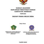 NASKAH AKADEMIK – RANCANGAN PERATURAN DAERAH KABUPATEN JEMBRANA TENTANG BADAN USAHA MILIK DESA